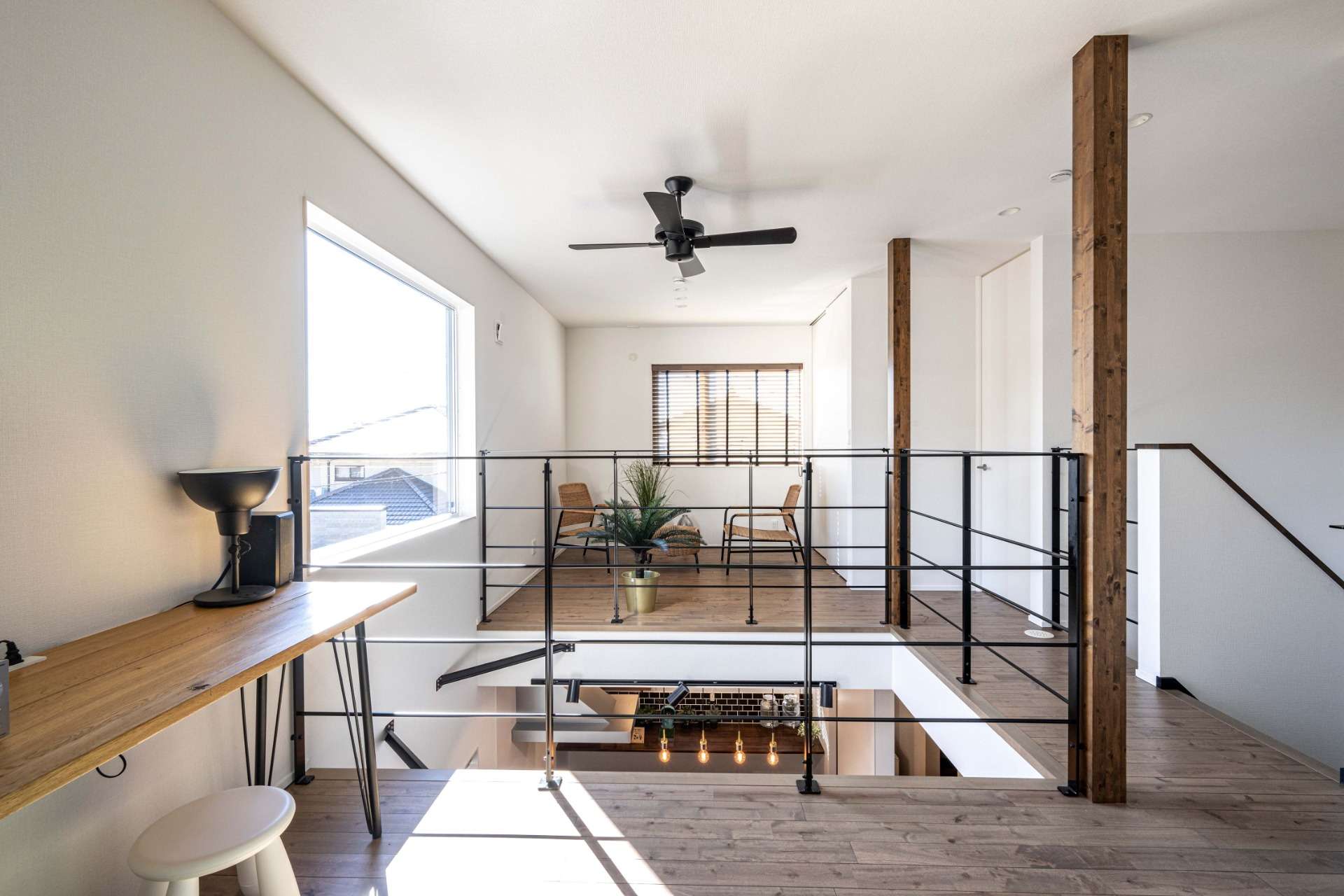 将来は個室としても使える吹抜け大空間