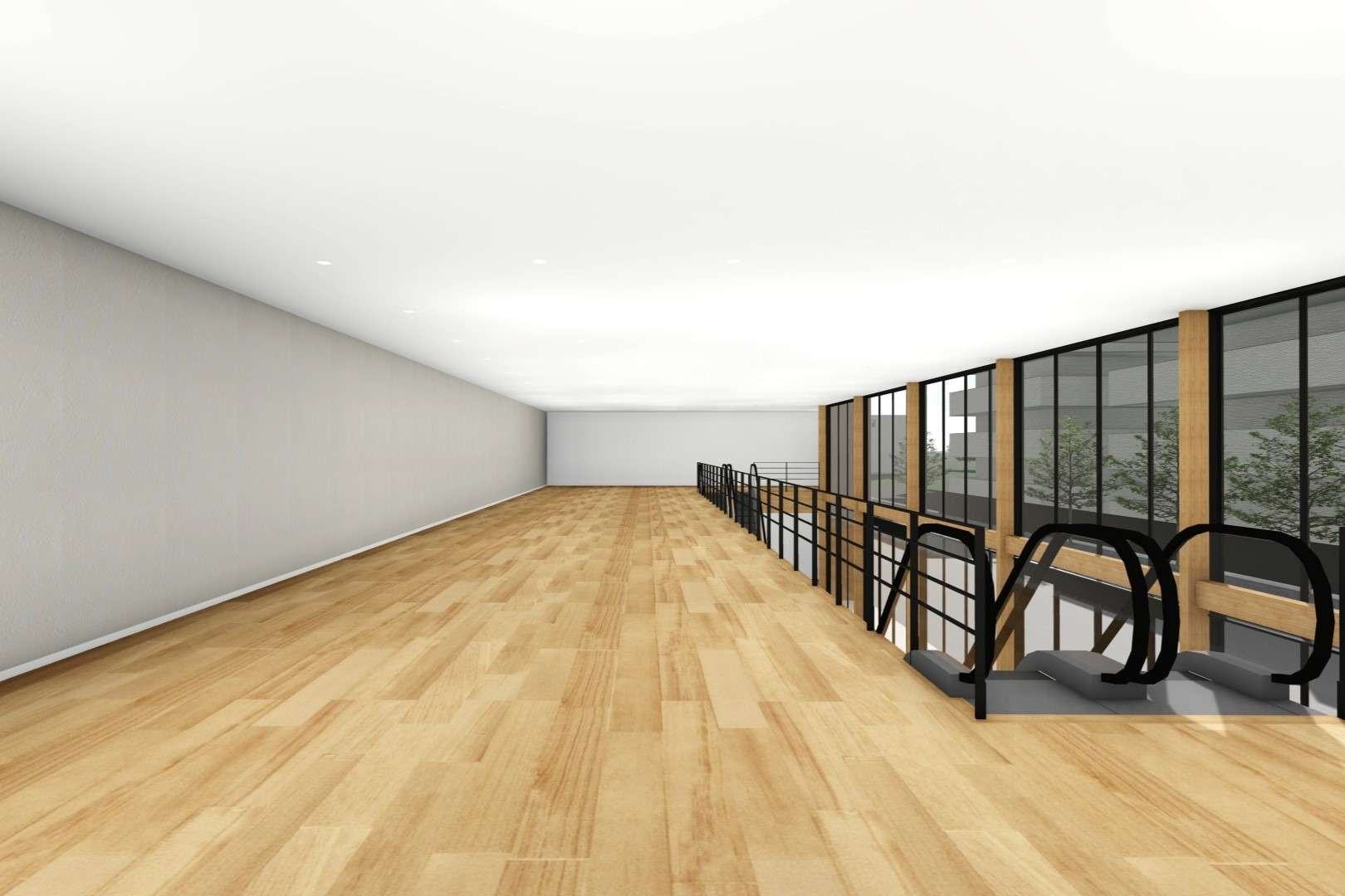 奥行きのある空間２F