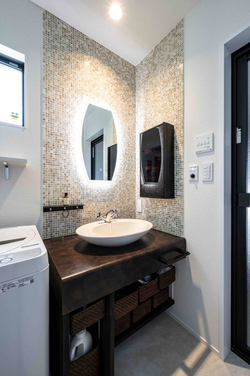 【福岡県福津市】高性能住宅の造作洗面台