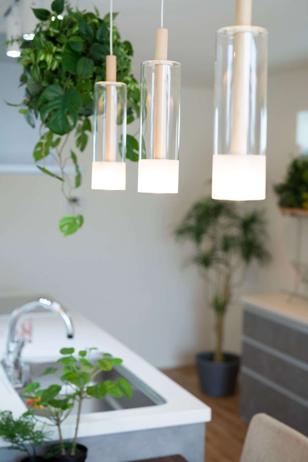 【福岡県福津市】キッチンのペンダントライト