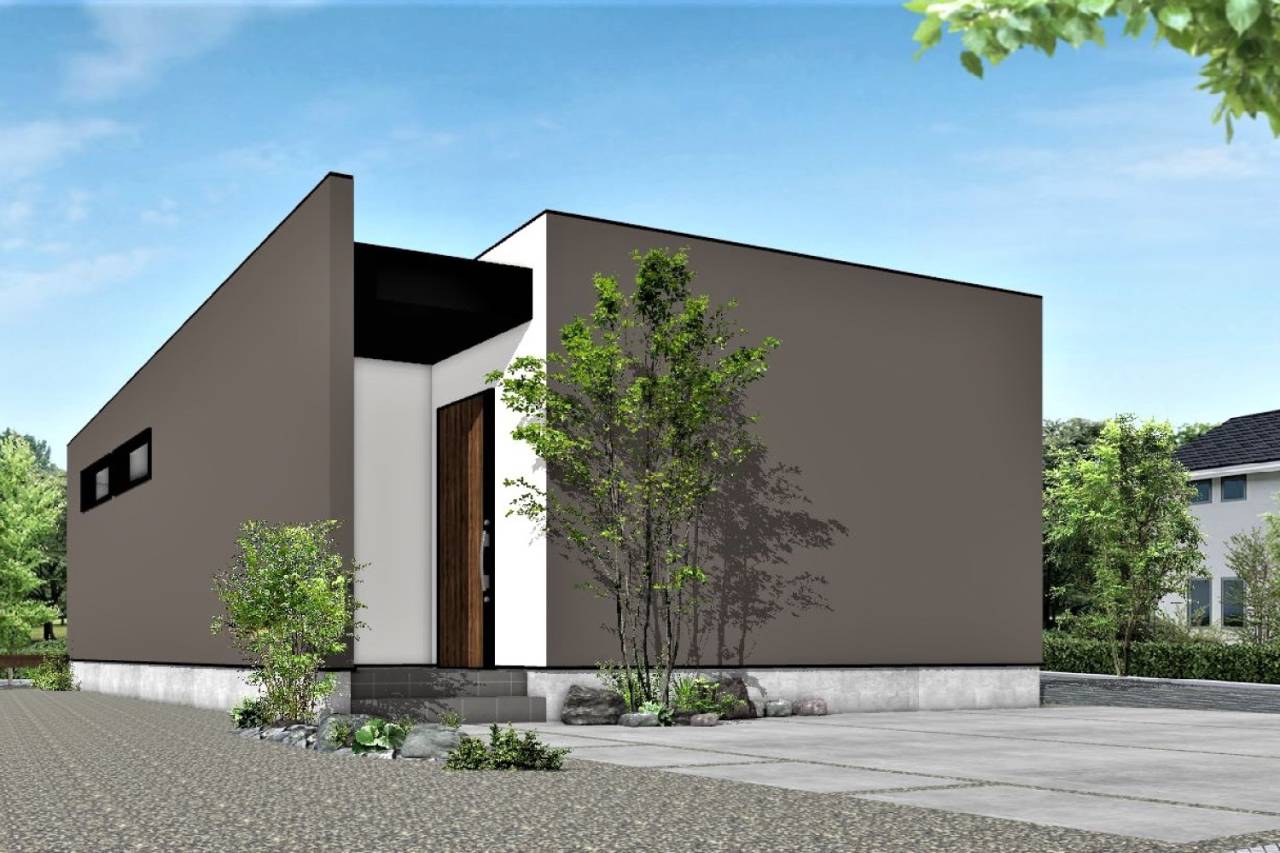 平屋,プライバシー,福岡,平屋,道路から見えない