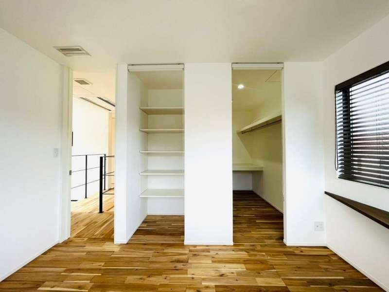 ウォークインクローゼットのある洋室