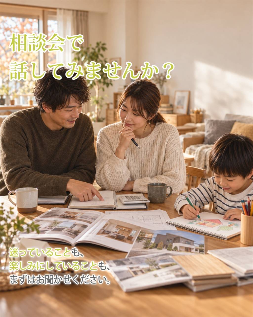 家づくりの相談会、「まだ何も決まっていないのに行っていいのか...